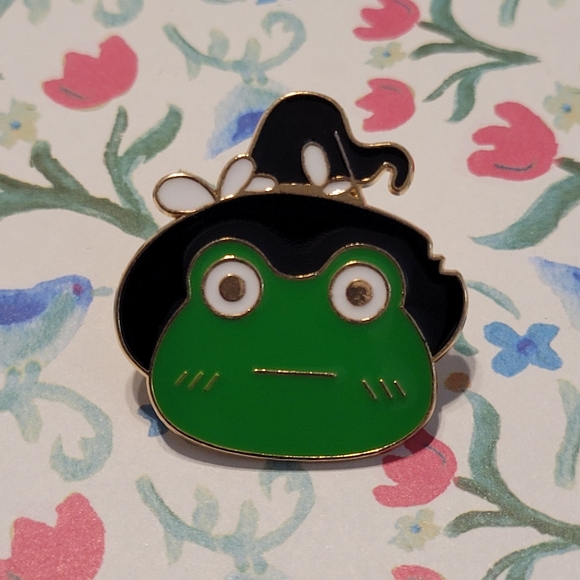 Frog Witch Enamel Pin - Picture 6 of 9